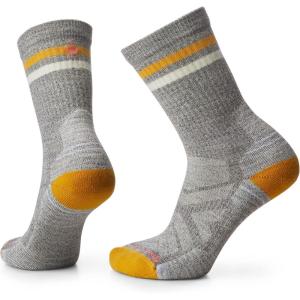 Smartwool Women’s Hike Light Cushion Tube Stripe Crew(Taupe-natural Marl)