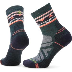 Smartwool Women’s Hike Light Cushion Zig Zag Valley Mid Crew Socks(Twilight Blue)