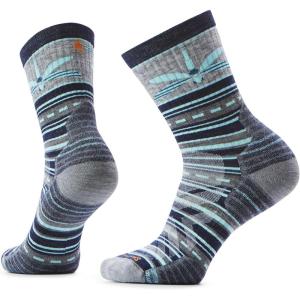 Smartwool Womens Hike Targeted Cushion Dragon Stitch Mid Crew Socks(Deep Navy)