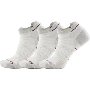Smartwool Women’s Run Zero Cushion Low Ankle Socks(Ash-3pk)