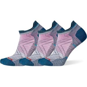 Smartwool Women’s Run Zero Cushion Low Ankle Socks(Medium Gray-3pk)