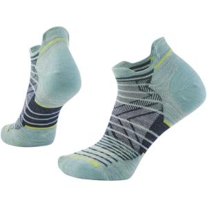 Smartwool Women’s Run Zero Cushion Stripe Low Ankle Socks(Frosty Green)
