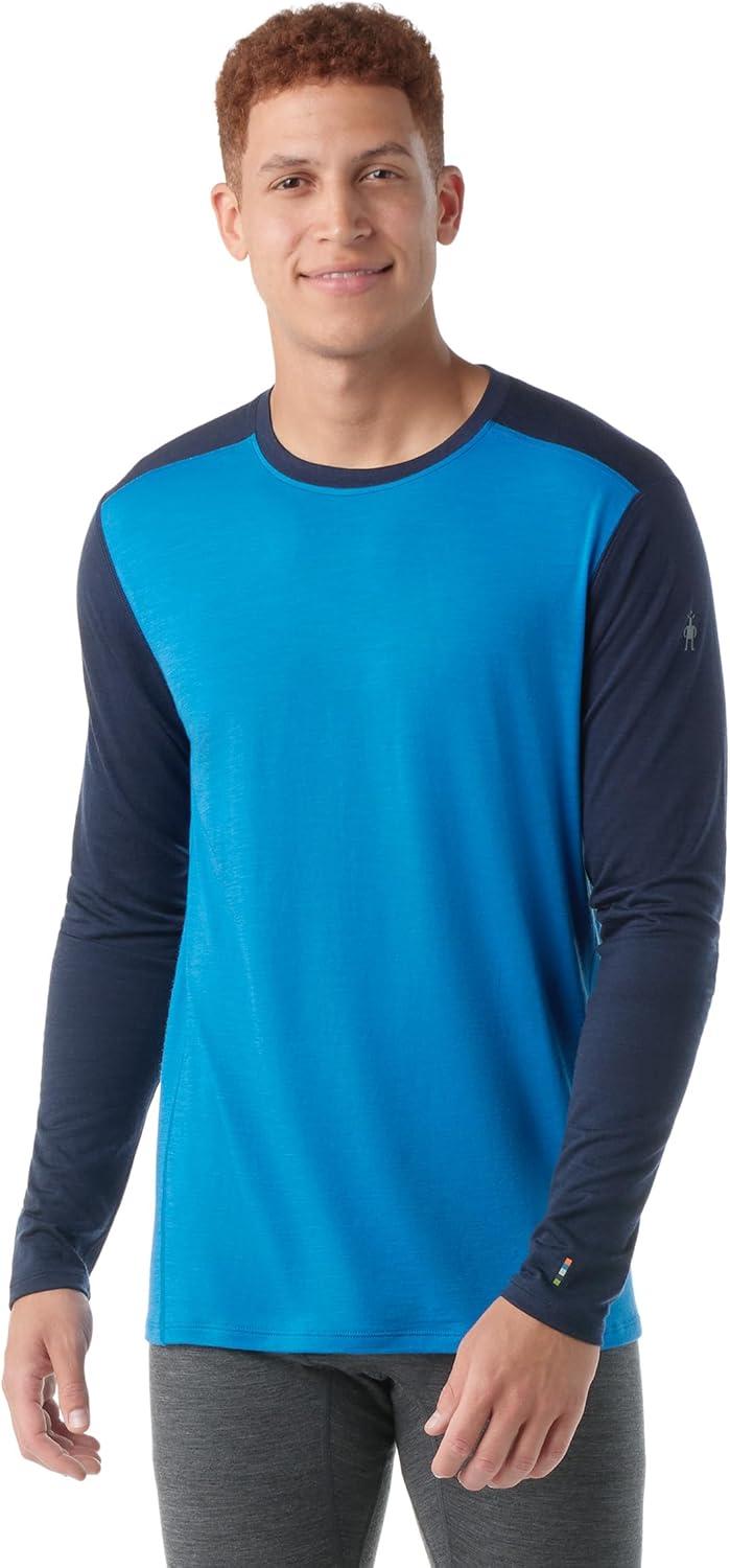 image:imageSmartWool Mens Classic AllSeason Merino Base Layer Long SleeveLaguna Bluedeep Navy