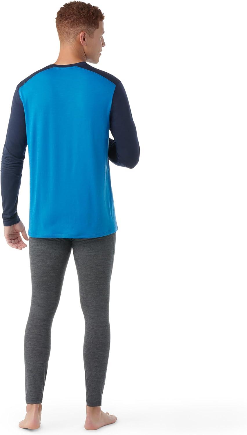 image:imageSmartWool Mens Classic AllSeason Merino Base Layer Long SleeveLaguna Bluedeep Navy