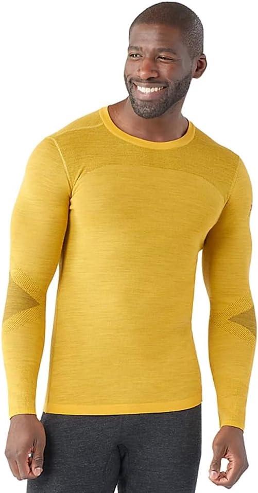 image:imageSmartWool Mens Intraknit Thermal Merino Base Layer CrewHoney Gold
