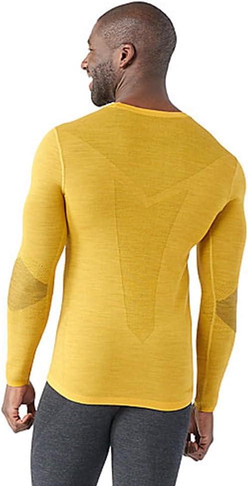 image:imageSmartWool Mens Intraknit Thermal Merino Base Layer CrewHoney Gold