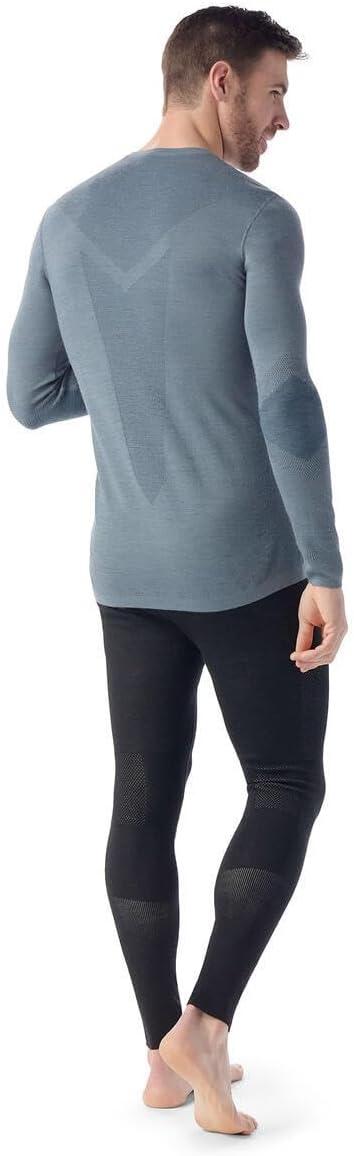 image:imageSmartWool Mens Intraknit Thermal Merino Base Layer CrewPewter BlueTwilight Blue