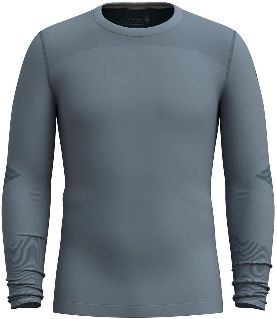 image:imageSmartWool Mens Intraknit Thermal Merino Base Layer CrewPewter BlueTwilight Blue