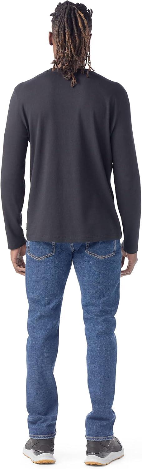 image:imageSmartWool Mens Perfect Crew Long Sleeve TeeBlack
