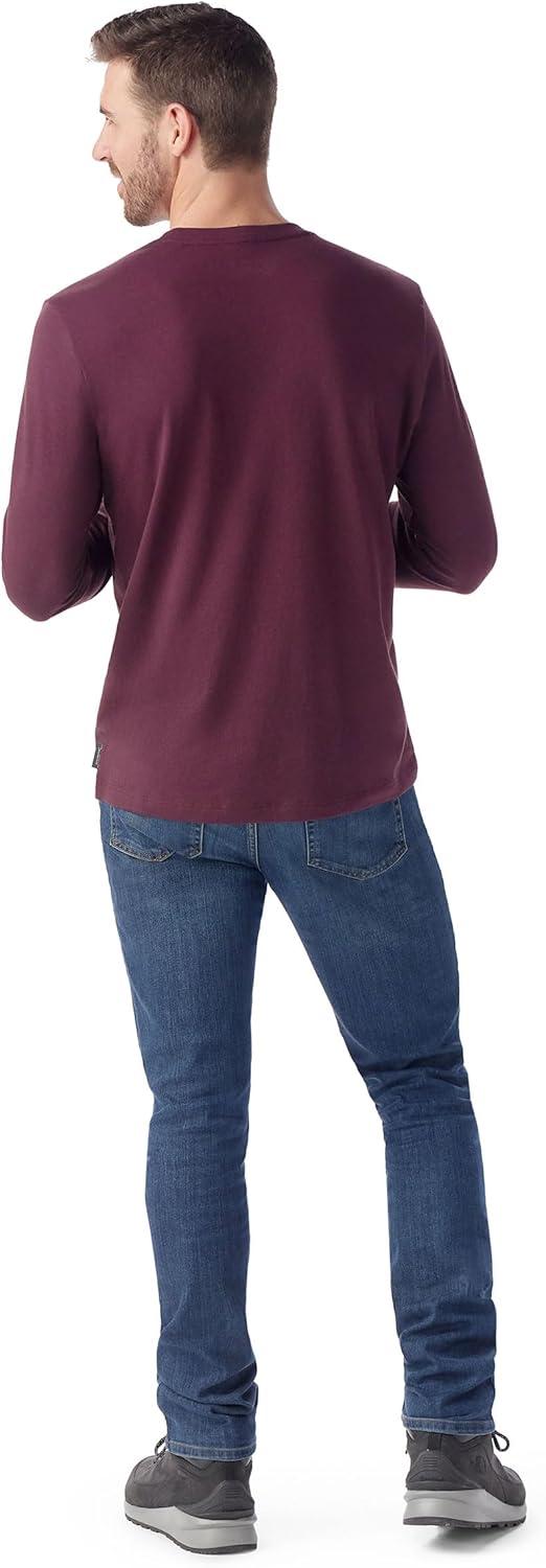 image:imageSmartWool Mens Perfect Crew Long Sleeve TeeEggplant