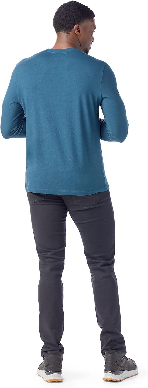 image:imageSmartWool Mens Perfect Crew Long Sleeve TeeTwilight Blue