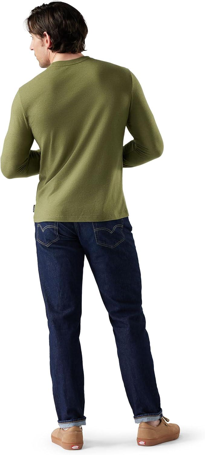 image:imageSmartWool Mens Perfect Crew Long Sleeve TeeWinter Moss