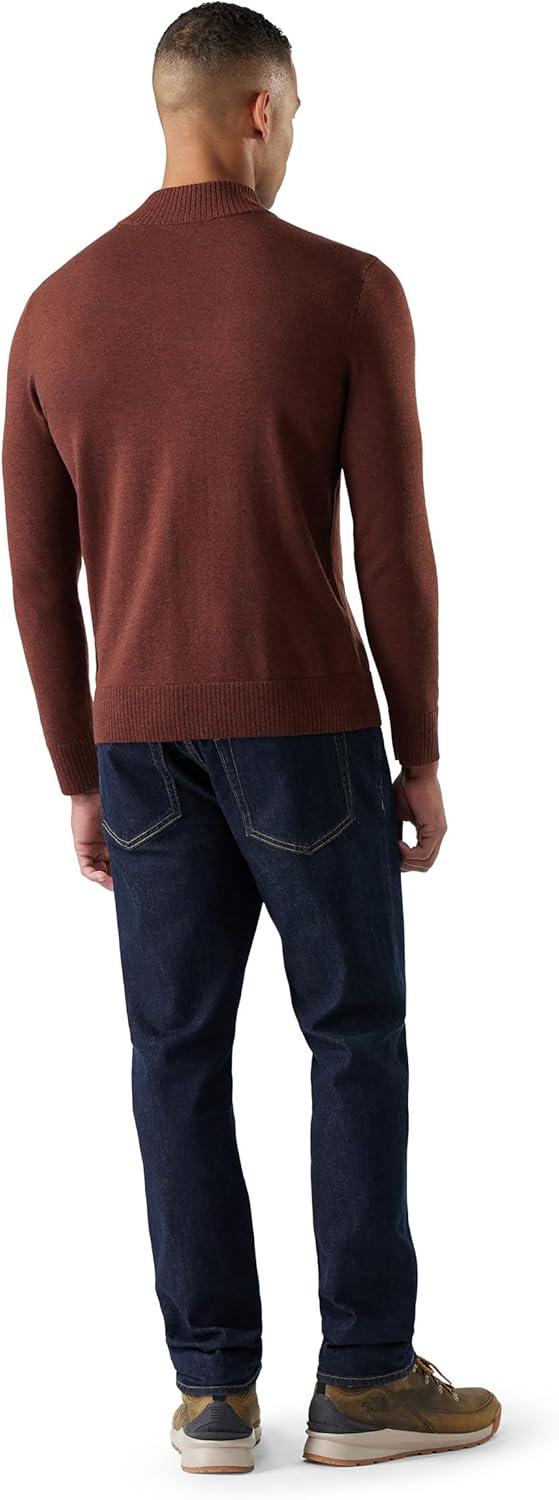 image:imageSmartWool Mens Sparwood 12 Zip SweaterPecan BrownMink