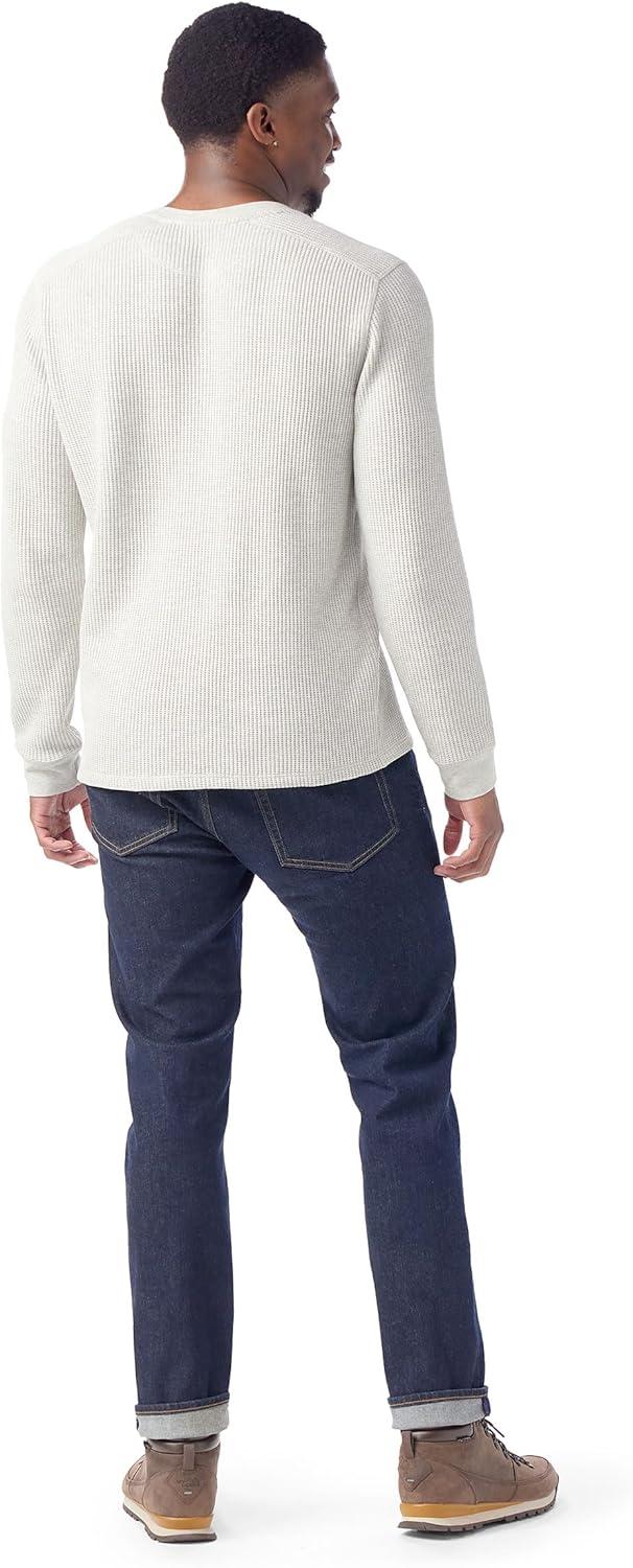 image:imageSmartWool Mens Waffle Long Sleeve HenleyAsh Heather