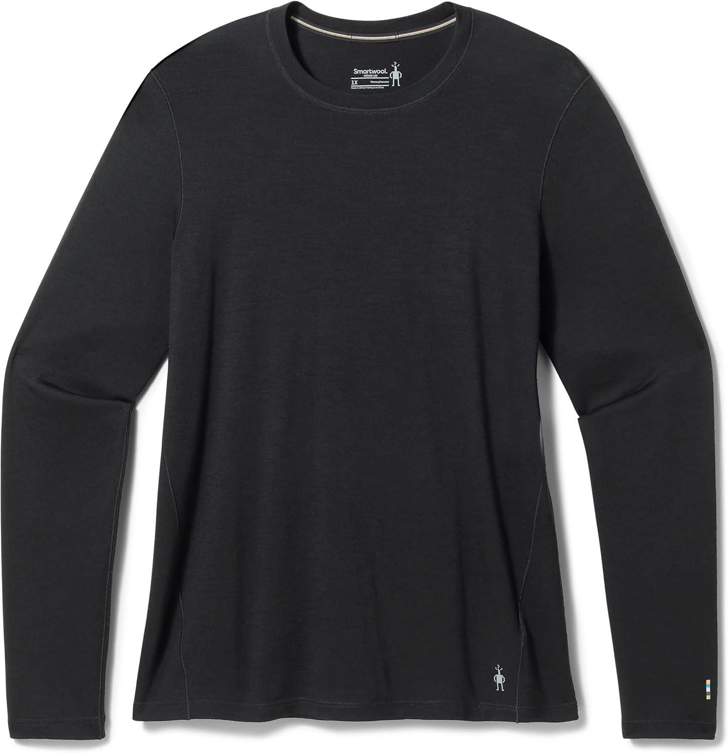 image:imageSmartWool Womens Classic AllSeason Merino Base Layer CrewBlack