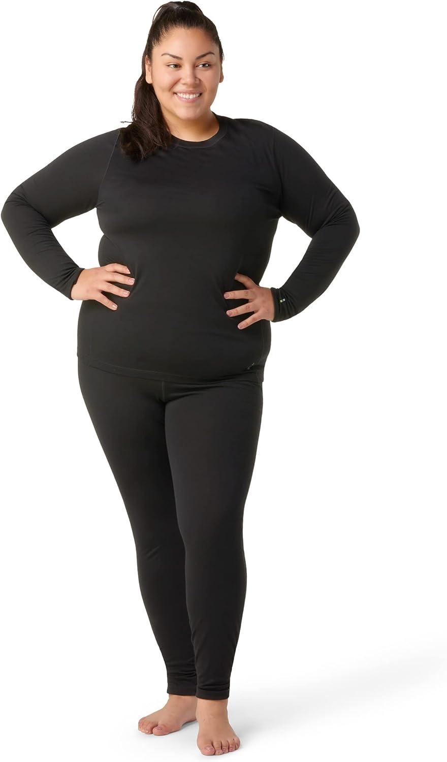 image:imageSmartWool Womens Classic AllSeason Merino Base Layer CrewBlack