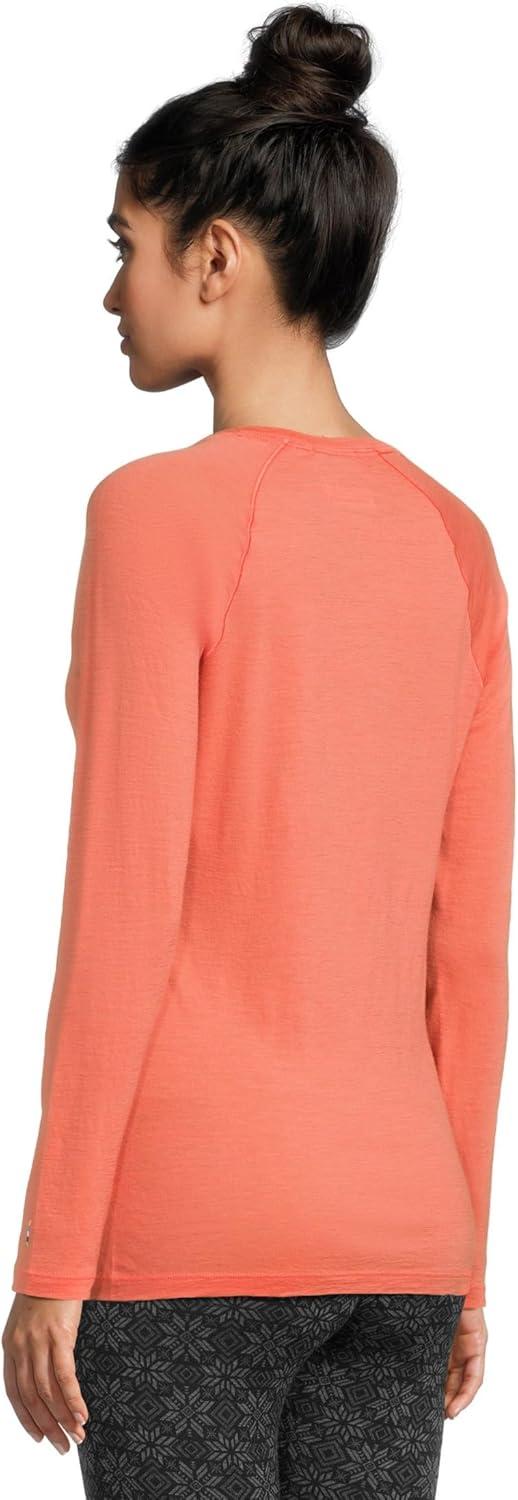 image:imageSmartWool Womens Classic AllSeason Merino Base Layer CrewCoral Reef