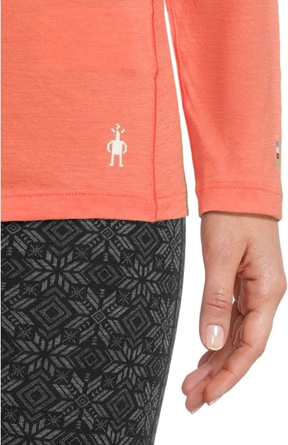 image:imageSmartWool Womens Classic AllSeason Merino Base Layer CrewCoral Reef