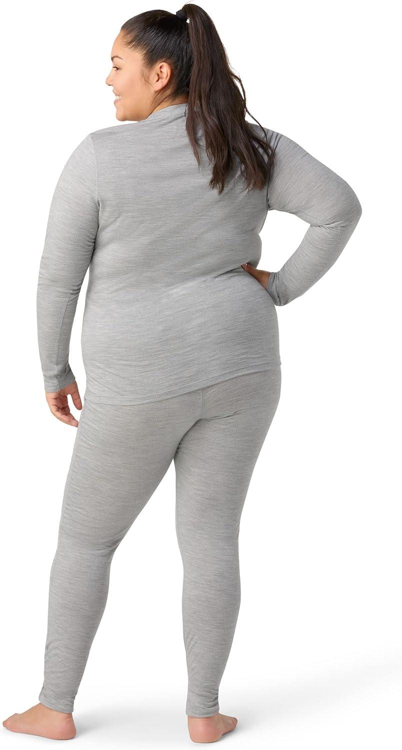 image:imageSmartWool Womens Classic AllSeason Merino Base Layer CrewLight Gray Heather