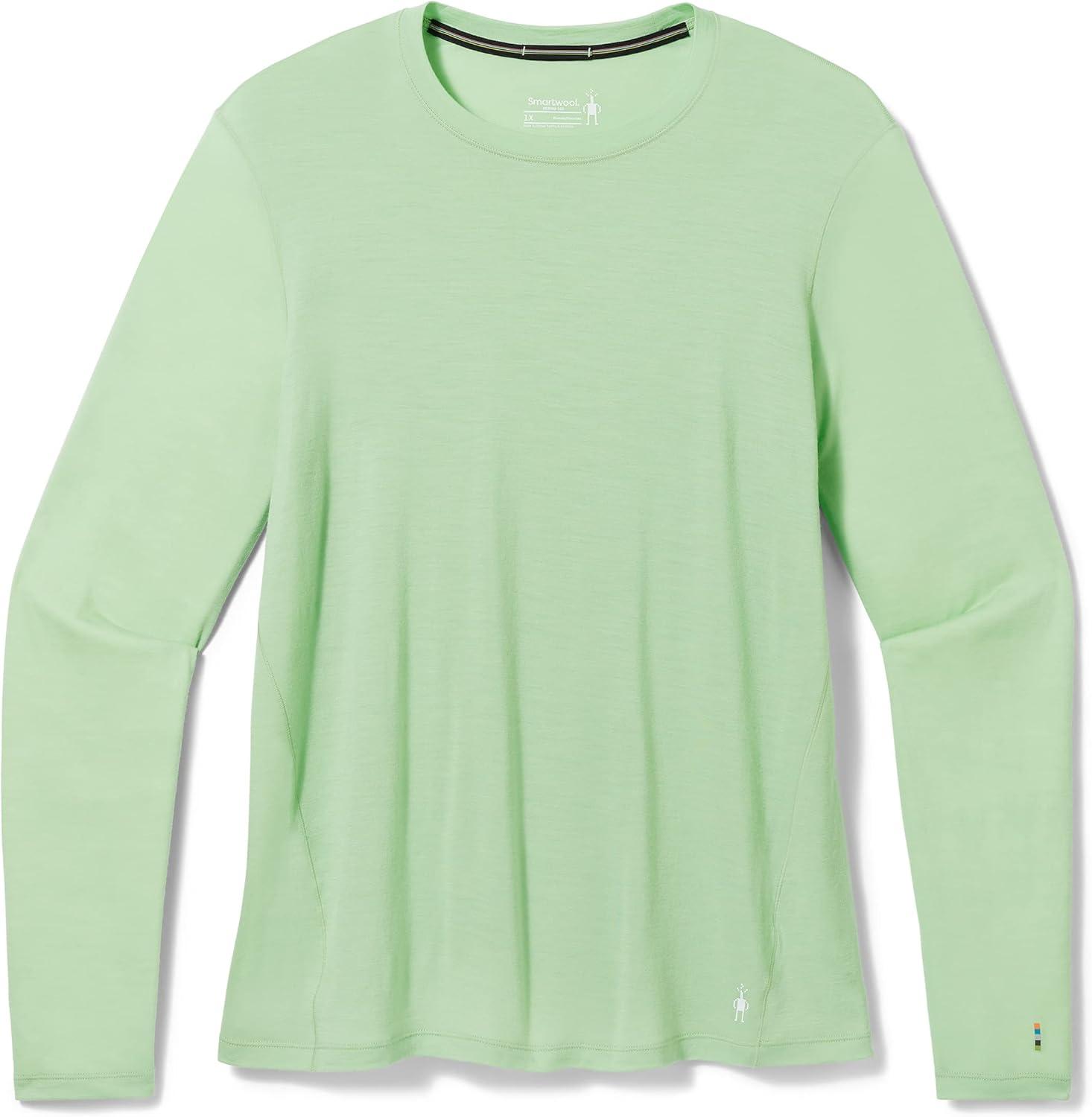 image:imageSmartWool Womens Classic AllSeason Merino Base Layer CrewPistachio