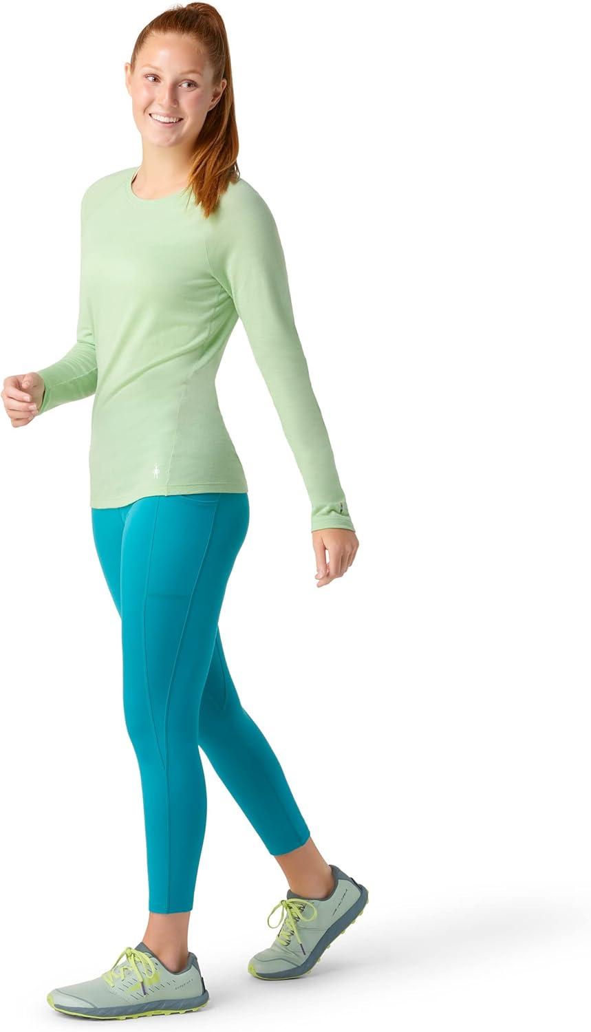image:imageSmartWool Womens Classic AllSeason Merino Base Layer CrewPistachio