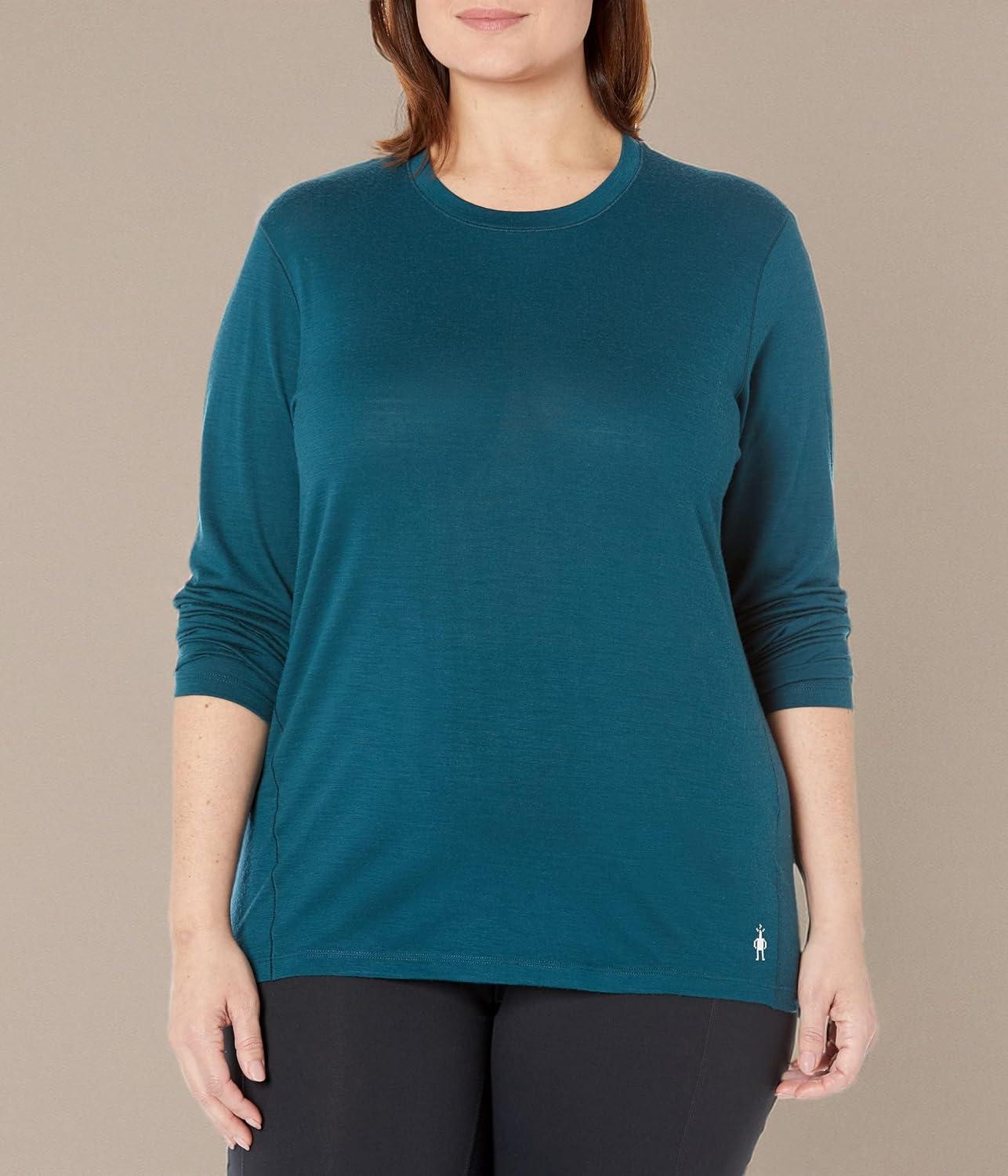 image:imageSmartWool Womens Classic AllSeason Merino Base Layer CrewTwilight Blue