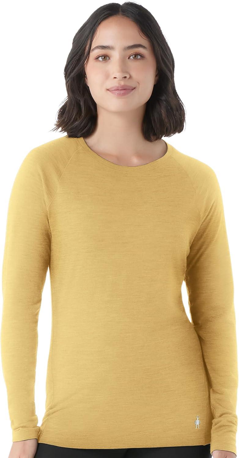 image:imageSmartWool Womens Classic AllSeason Merino Base Layer CrewYellow