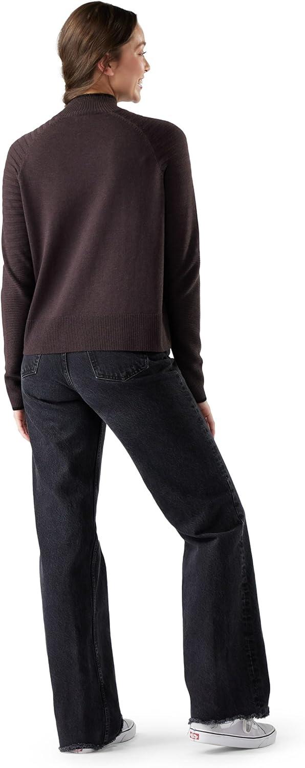 image:imageSmartWool Womens Edgewood Mock Neck SweaterMink Heather