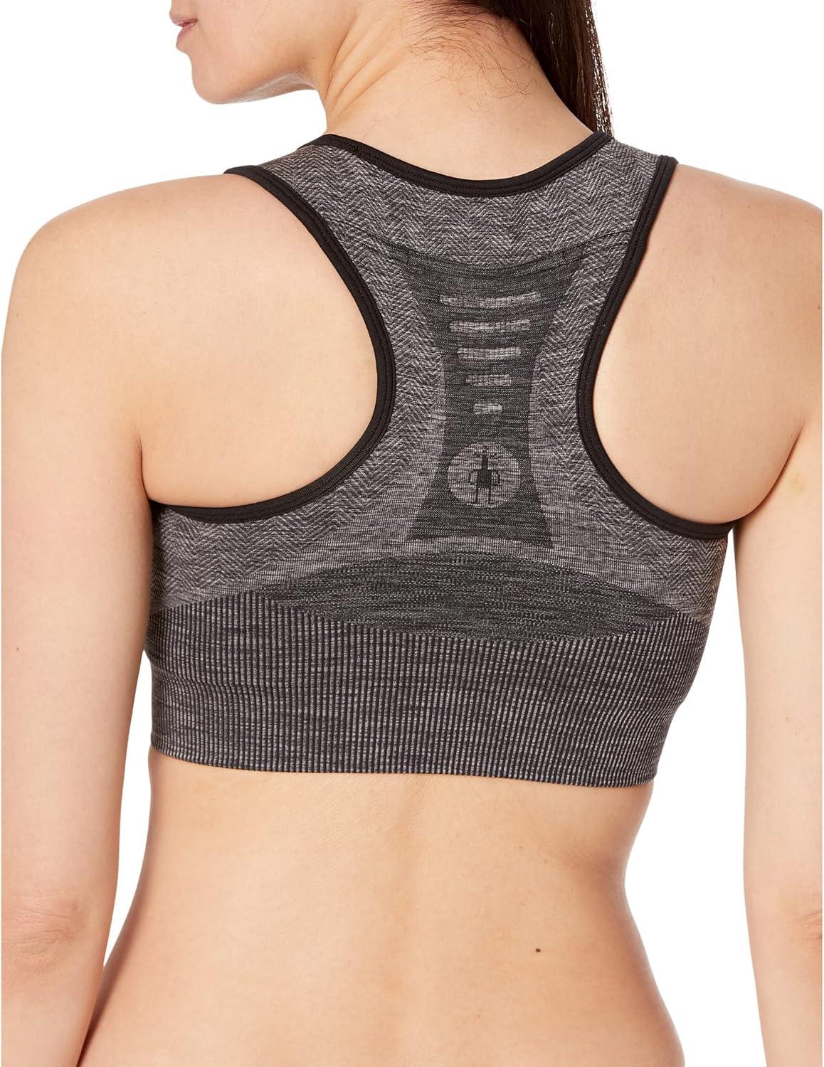 image:imageSmartWool Womens Intraknit Racerback BraBlack 1 Heather