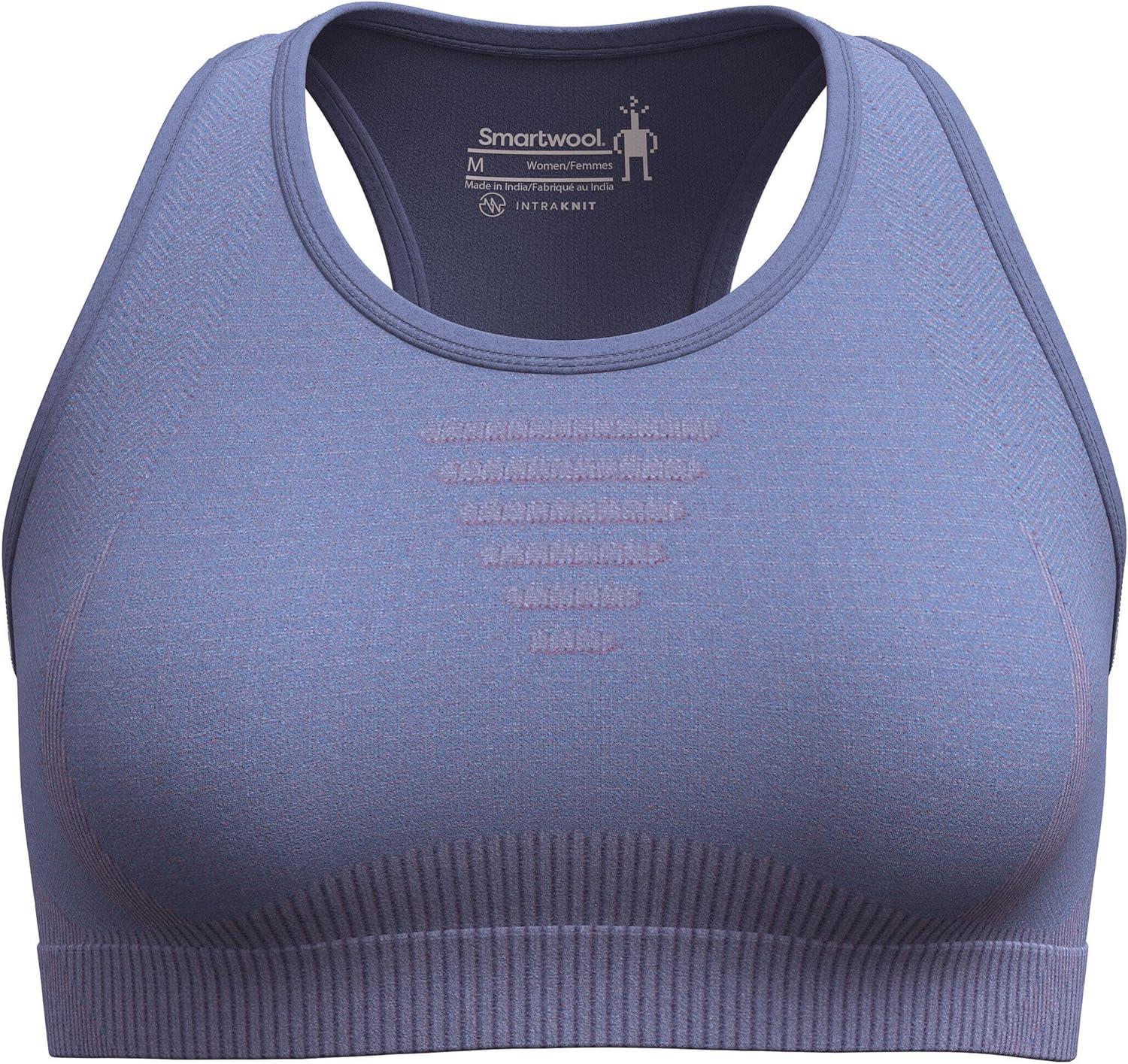 image:imageSmartWool Womens Intraknit Racerback BraNightfall Blue Heather