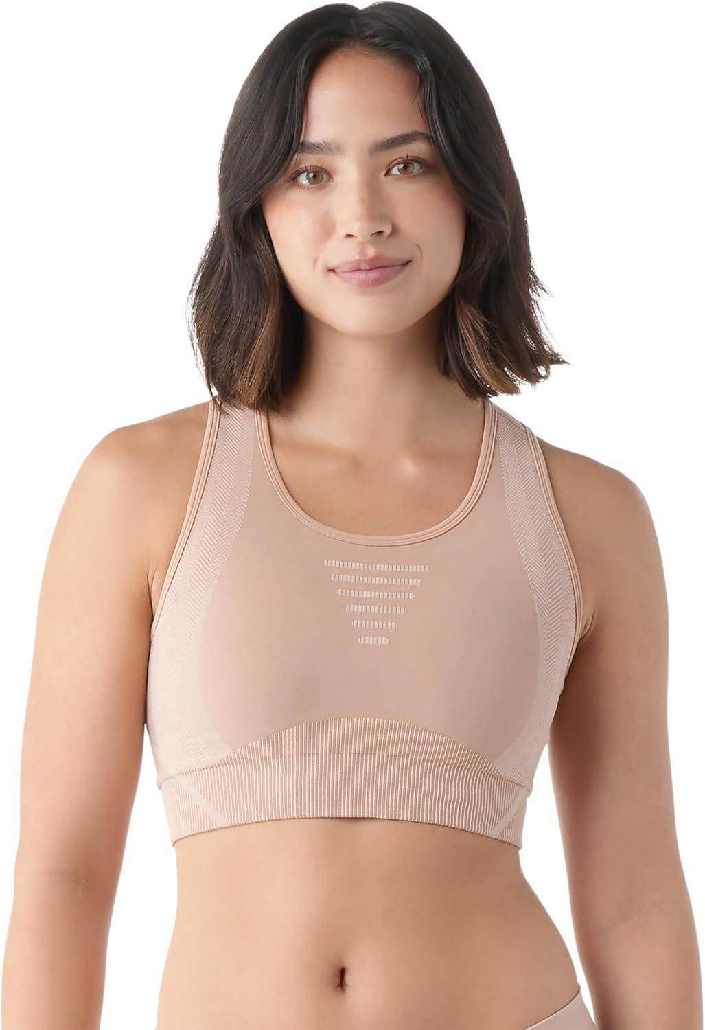 image:imageSmartWool Womens Intraknit Racerback BraPink Sugar Heather
