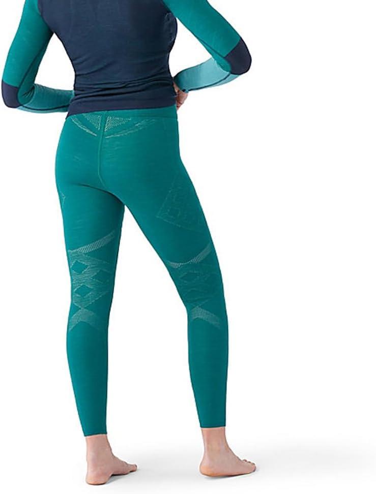 image:imageSmartWool Womens Intraknit Thermal Merino Base Layer BottomsEmeraldWhite