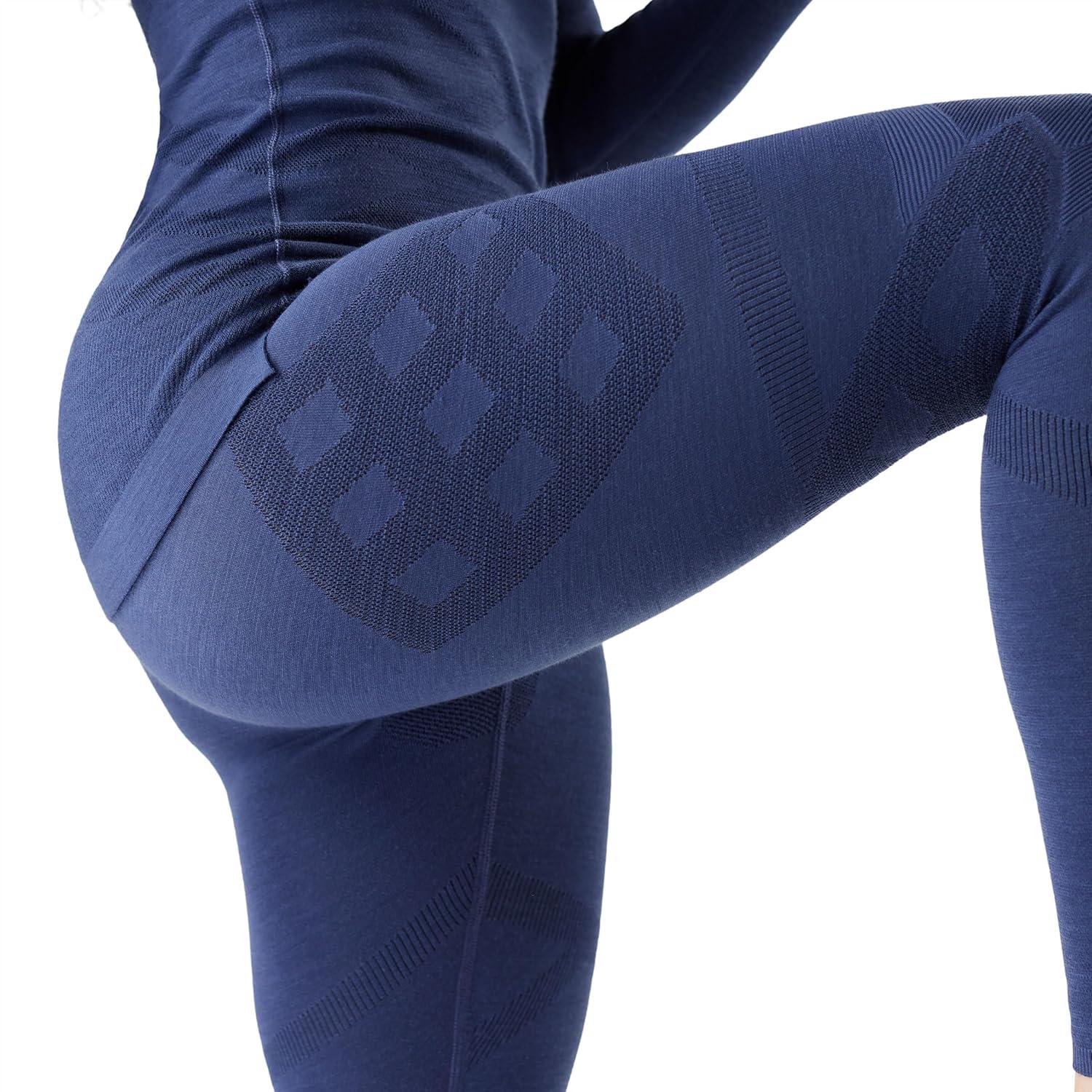 image:imageSmartWool Womens Intraknit Thermal Merino Base Layer BottomsNightfall BlueDeep Navy