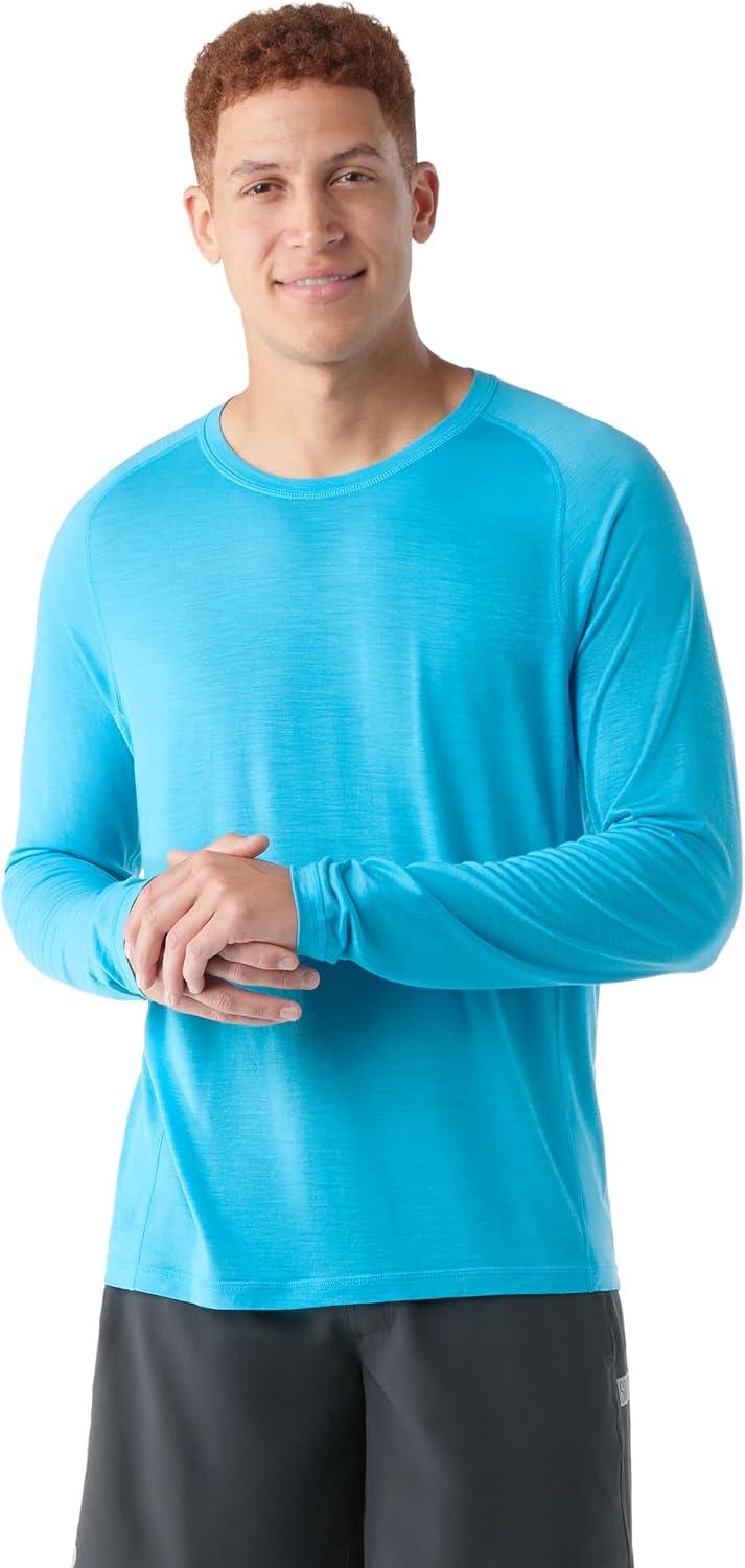 image:imageSmartwool Mens Active Ultralite Long SleevePool Blue