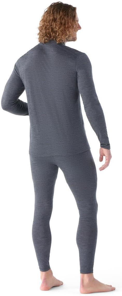 image:imageSmartwool Mens Classic AllSeason Merino Base Layer 14 ZipIron Heather