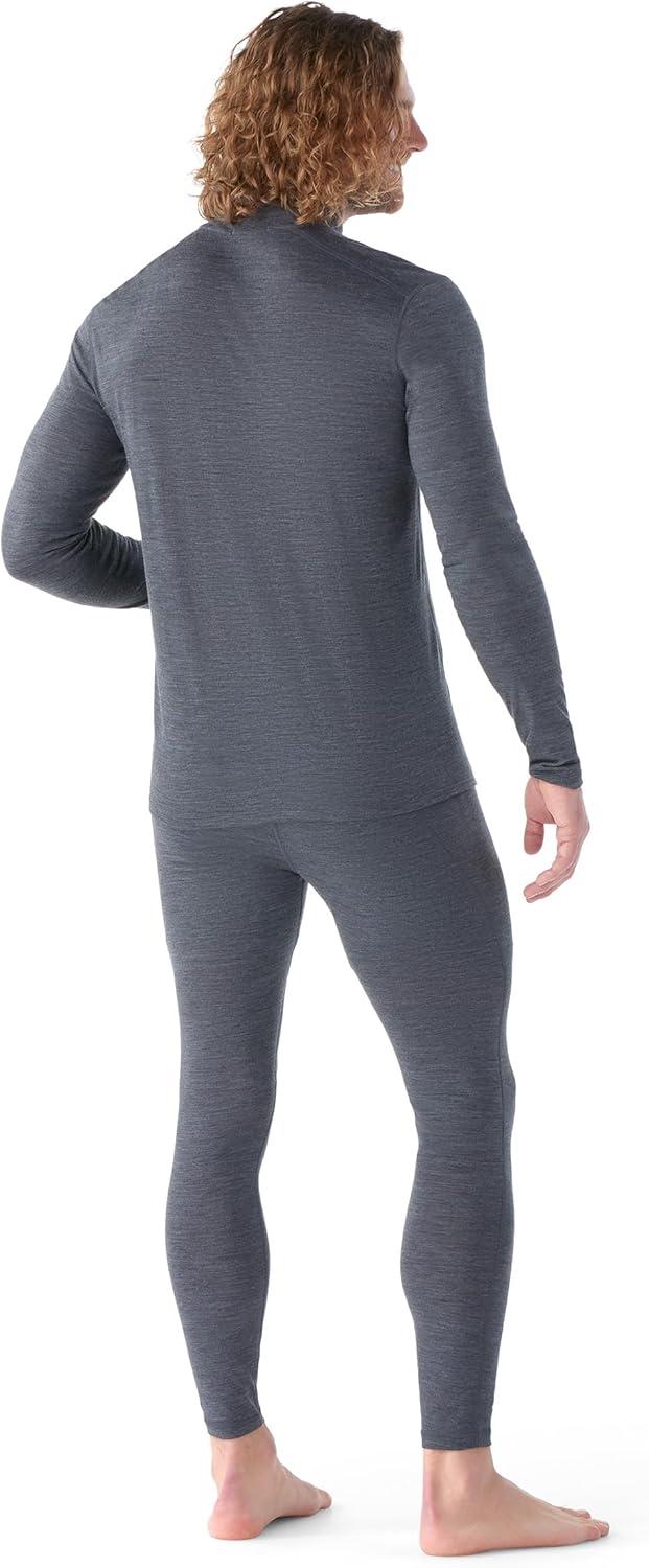 image:imageSmartwool Mens Classic AllSeason Merino Base Layer 14 ZipIron Heather