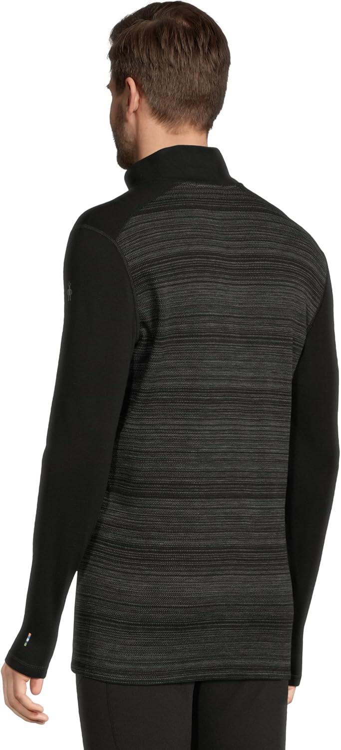image:imageSmartwool Mens Classic Thermal Merino Base Layer 14 ZipBlack Color Shift