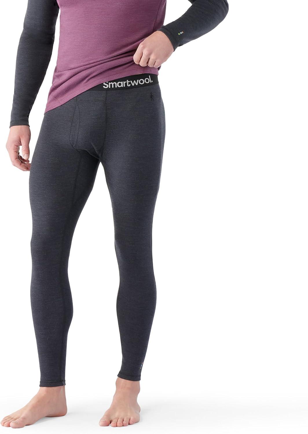 image:imageSmartwool Mens Classic Thermal Merino Base Layer BottomCharcoal Heather