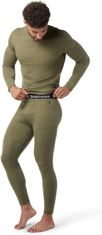 image:imageSmartwool Mens Classic Thermal Merino Base Layer BottomWinter Moss Heather