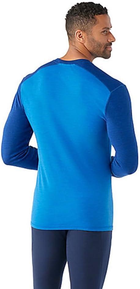 image:imageSmartwool Mens Classic Thermal Merino Wool Base Layer CrewBlueberry HillLaguna Blue