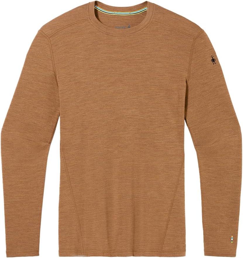 image:imageSmartwool Mens Classic Thermal Merino Wool Base Layer CrewFox Brown Heather
