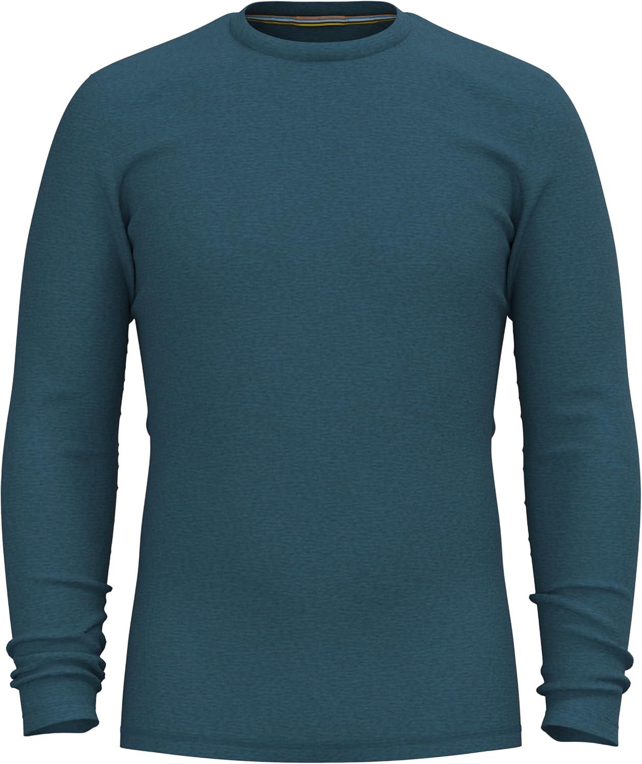 image:imageSmartwool Mens Classic Thermal Merino Wool Base Layer CrewTwilight Blue Heather