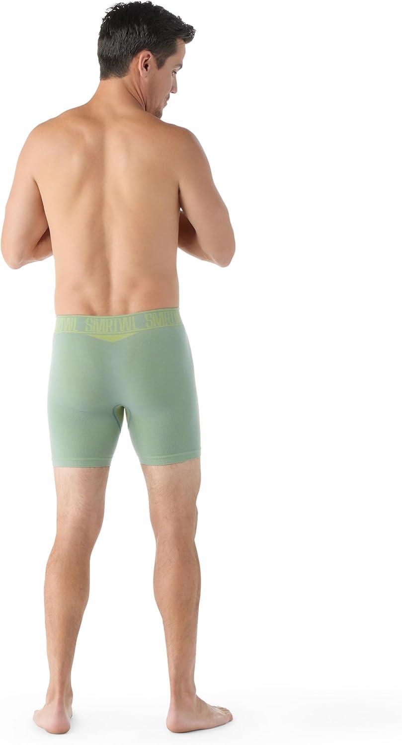 image:imageSmartwool Mens Intraknit 6 Boxer Brief BoxedLeadlimeade