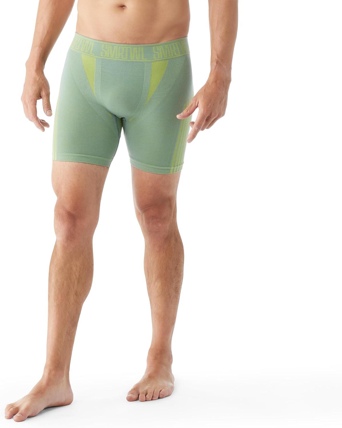 image:imageSmartwool Mens Intraknit 6 Boxer Brief BoxedLeadlimeade