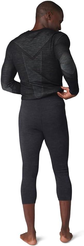 image:imageSmartwool Mens Intraknit Thermal Merino Base Layer 34 BottomCharcoal Heatherblack