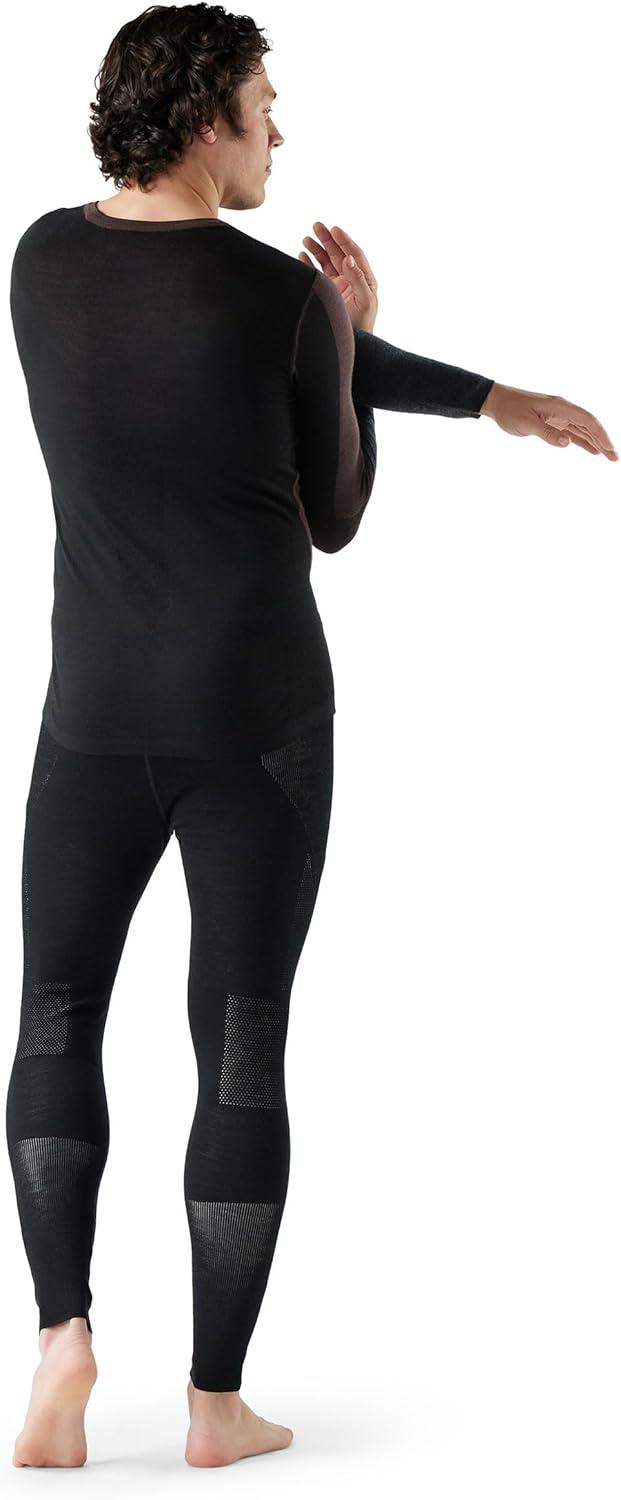 image:imageSmartwool Mens Intraknit Thermal Merino Base Layer Colorblock CrewMinkBlack