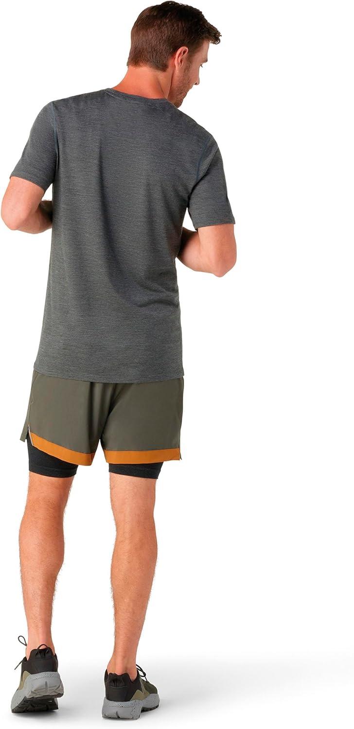 image:imageSmartwool Mens Merino Short Sleeve TeeIron Heather