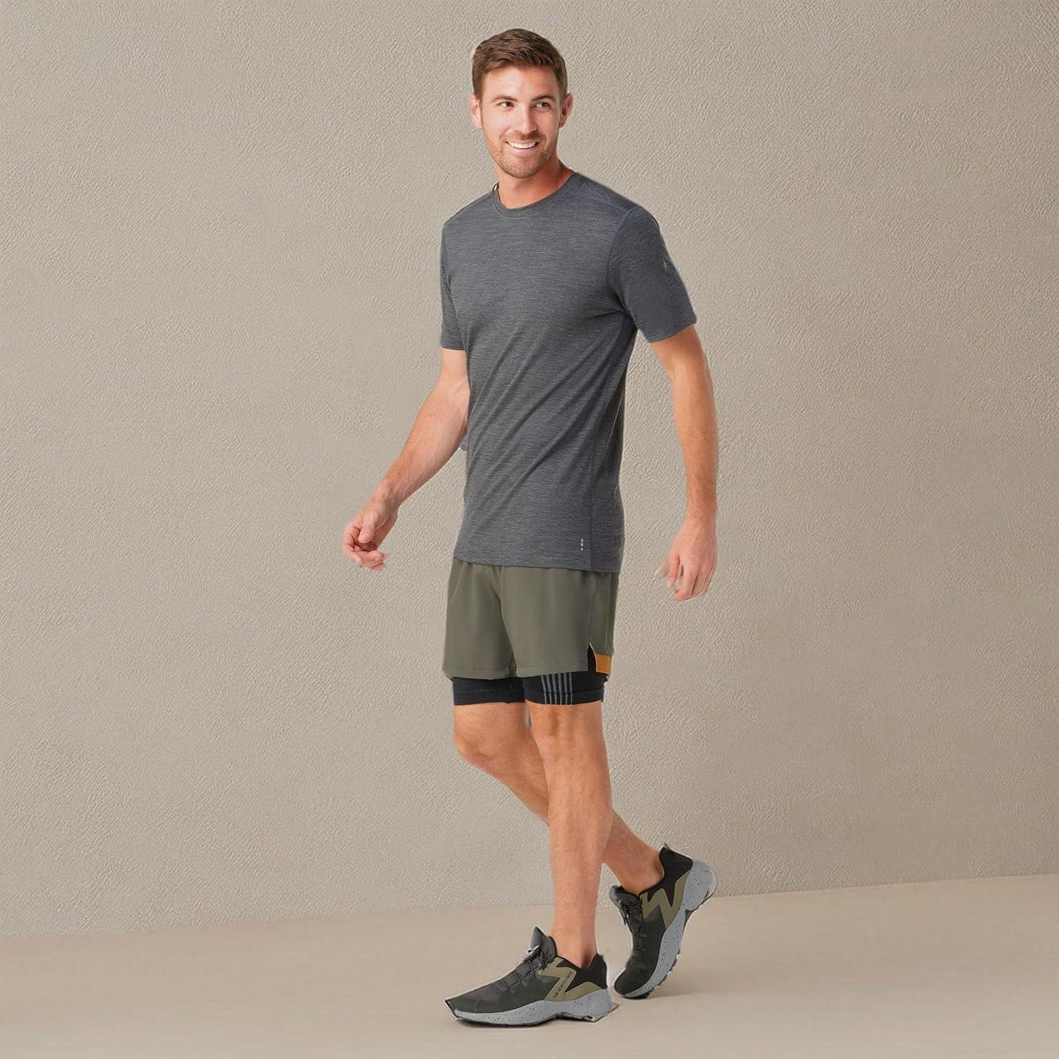 image:imageSmartwool Mens Merino Short Sleeve TeeIron Heather