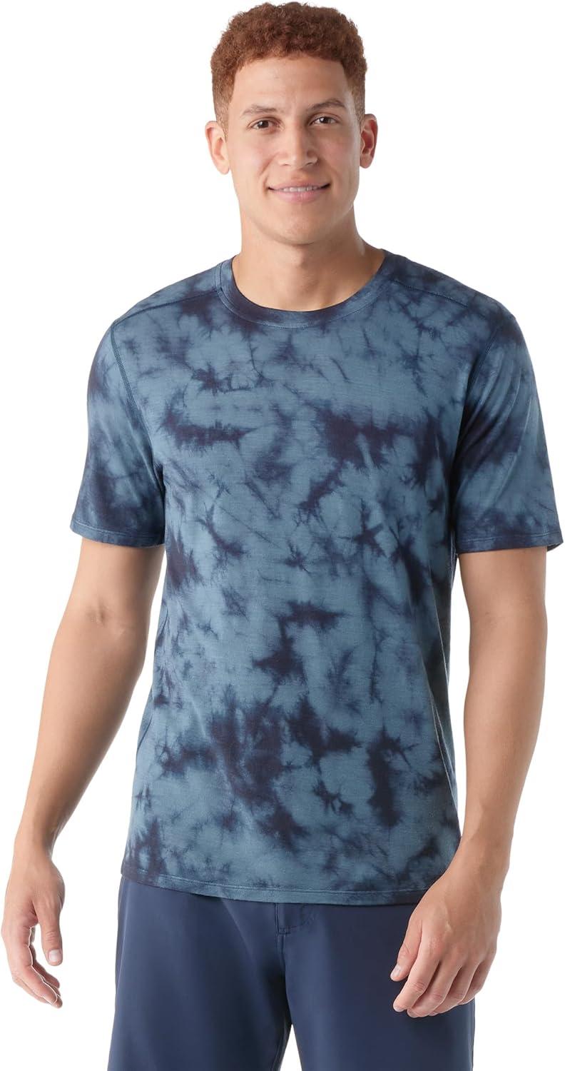 image:imageSmartwool Mens Merino Short Sleeve TeePewter Blue Wash