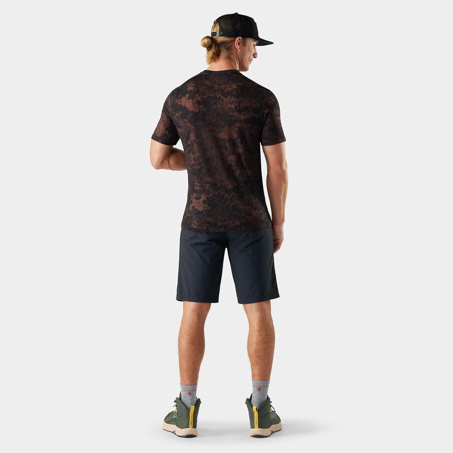 image:imageSmartwool Mens Merino Short Sleeve TeeSable Brown Mountain